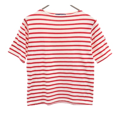 SAINT JAMES セントジェームス フランス製 ボーダー柄 半袖 ボートネック Tシャツ 1 ホワイト 他