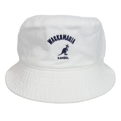 WACKO MARIA ワコマリア キャップ 26SS 26SS-WMA-HA01 KANGOL WASHED BUCKET カンゴール バケットハット ホワイト系 XL【美品】【中古】