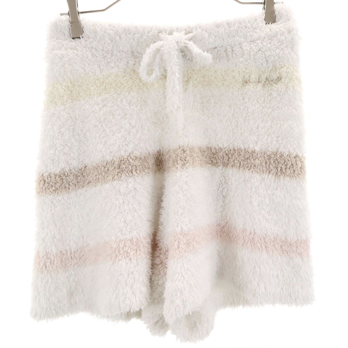 gelato pique ジェラートピケ ボーダー ルームウェアショートパンツ F ホワイト