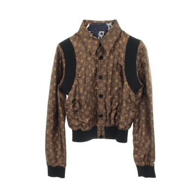 ルイ・ヴィトン LOUIS VUITTON モノグラム リバーシブル 衣料品 アウター シルク ウール ナイロン レディース ブラウン系 / ブラック系 / マルチカラー RW212W FO5 FLJA34 【中古】