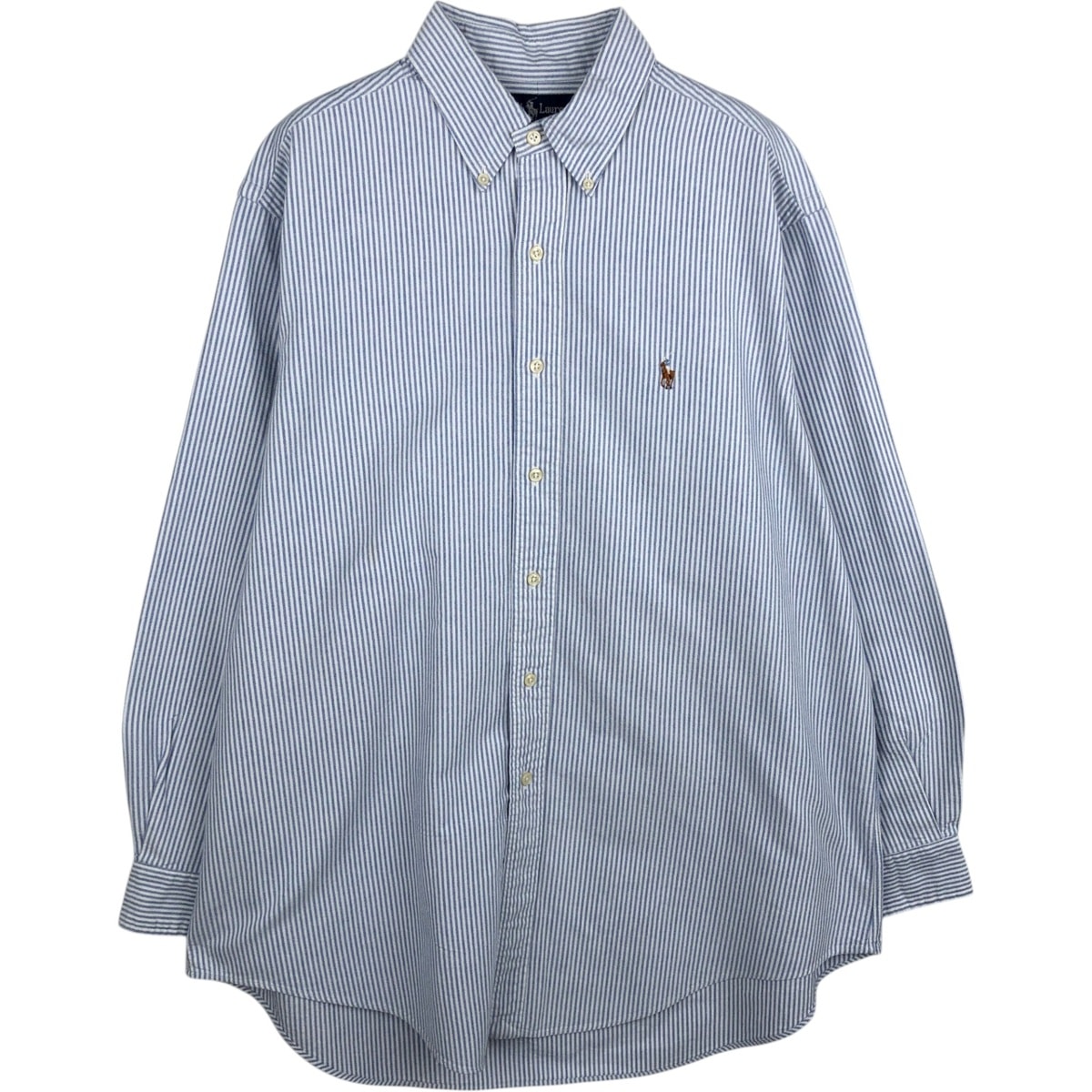 古着 ラルフローレン Ralph Lauren 長袖 ボタンダウンストライプシャツ メンズXL相当/eaa628774