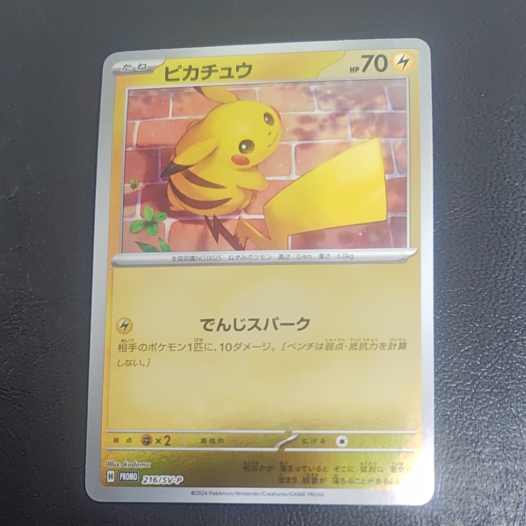 ピカチュウ P [SV-P 216](プロモカードパック「ポケカの夏がキタ!プロモカードGetキャンペーン!」)
