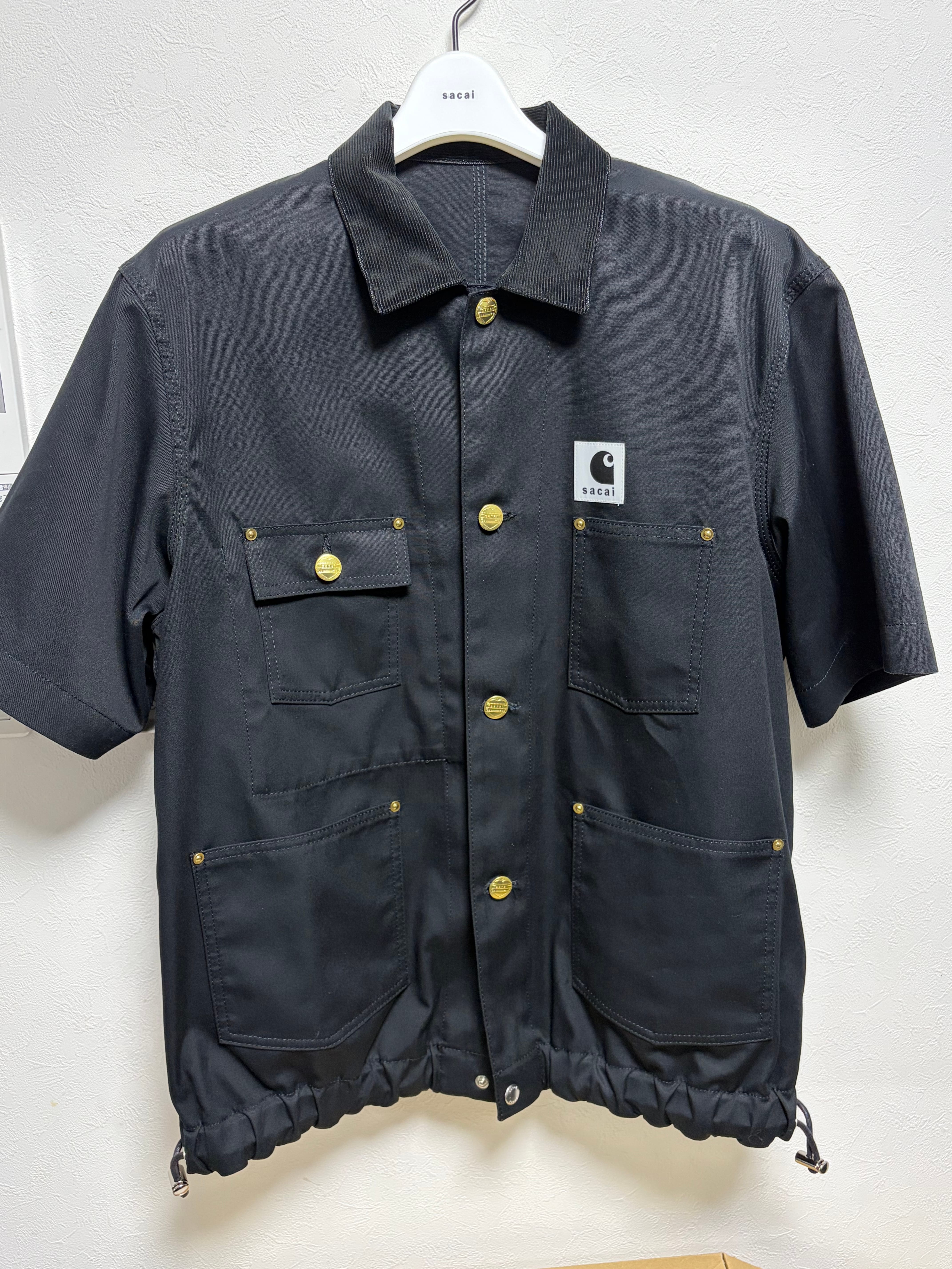 sacai x Carhartt WIP Duck Shirt "Black"