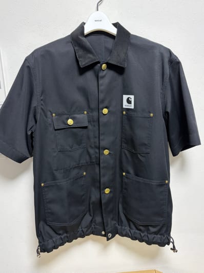 sacai x Carhartt WIP Duck Shirt "Black"