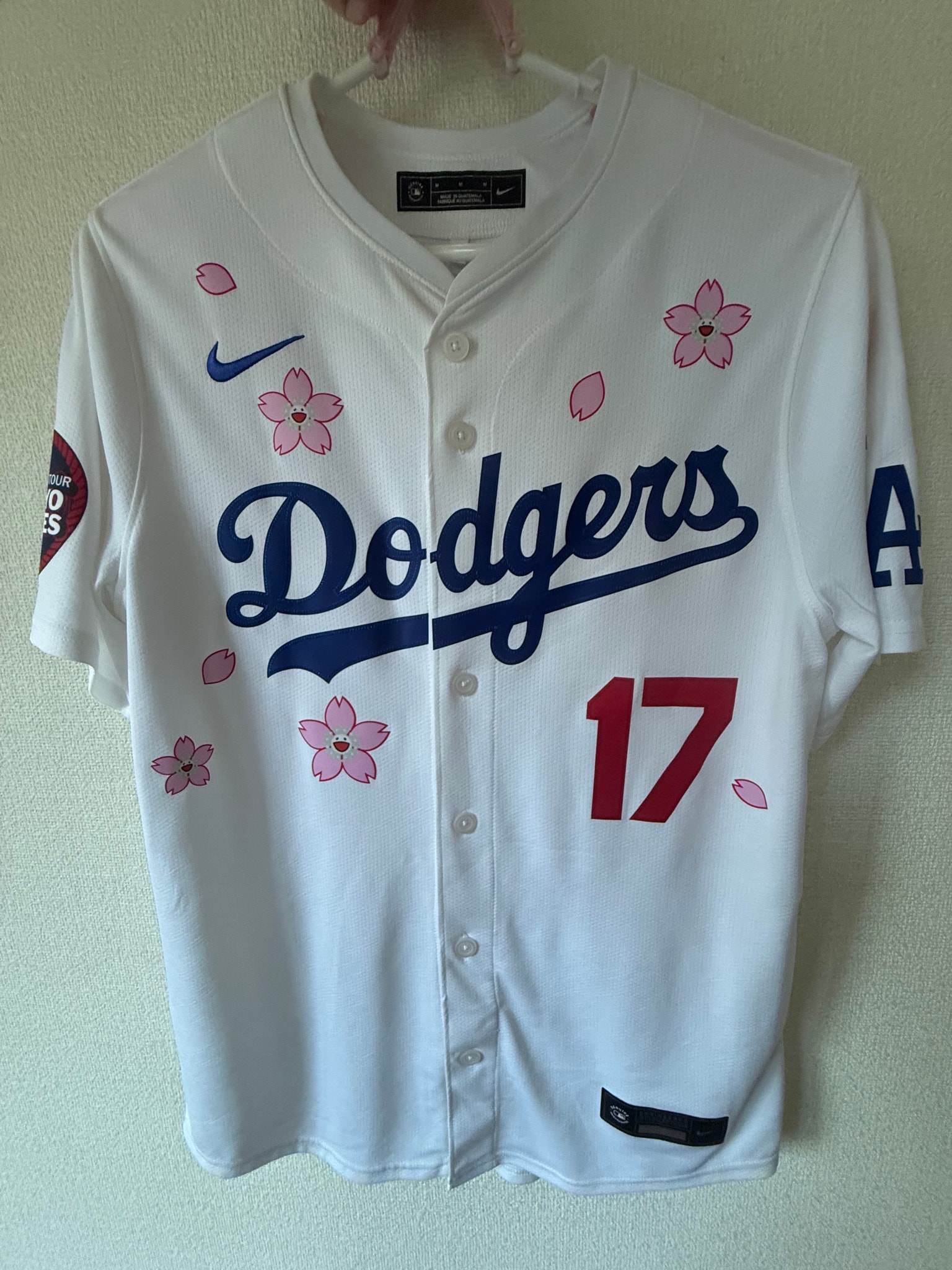 Takashi Murakami x MLB World Tour Tokyo Series 2025 Dodgers Shohei Ohtani Jersey "White"