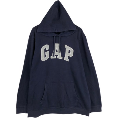 古着 ギャップ GAP パッチ スウェットプルオーバーパーカー カンボジア製 XL メンズXL相当 長袖 プルオーバー/eaa674709