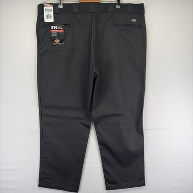 古着 美品 ディッキーズ Dickies パンツ 874 作業着 ワーク タグ付き 大きいサイズ デッドストック w48 L30 グレー メンズ