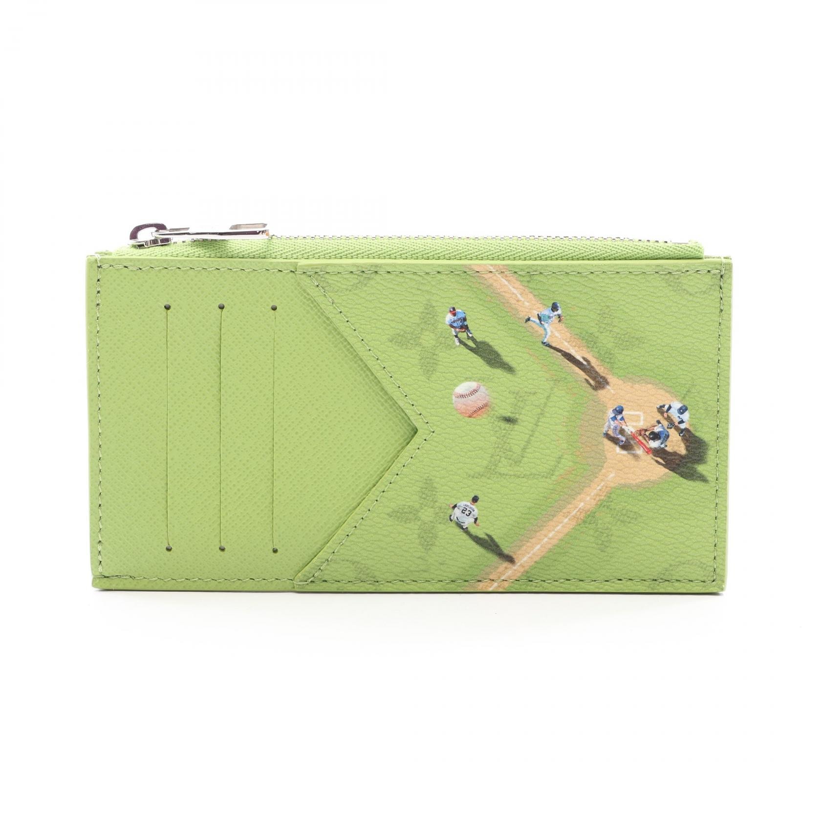 ルイ・ヴィトン LOUIS VUITTON コインカード ホルダー カードケース 日本限定 コインケース 財布 レザー PVC モノグラム メンズ グリーン系 M2A352 【中古】