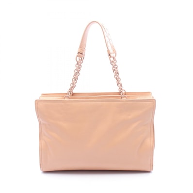 ボッテガヴェネタ BOTTEGA VENETA トートバッグ バッグ レザー レディース ベージュ系 【中古】