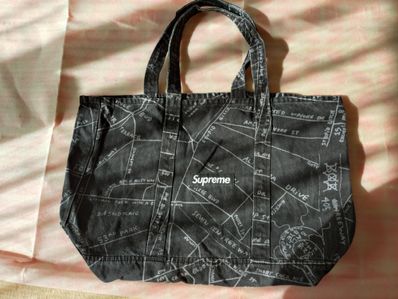 Supreme Gonz Map Denim Tote Supreme Gonz Map Denim Tote