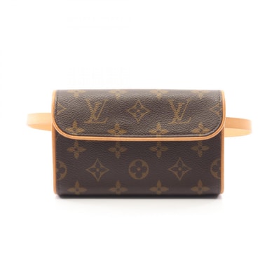 ルイ・ヴィトン LOUIS VUITTON ポシェットフロランティーヌ ウエストバッグ ボディバッグ バッグ PVCコーティングキャンバス レザー モノグラム レディース ブラウン系 M51855 【中古】