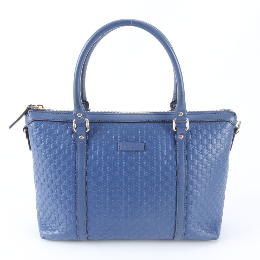 ■美品 グッチ グッチシママイクロ 449656 トート バッグ レザー