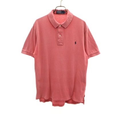 Polo by Ralph Lauren ポロバイラルフローレン 半袖 ポロシャツ L ピンク系 鹿の子地