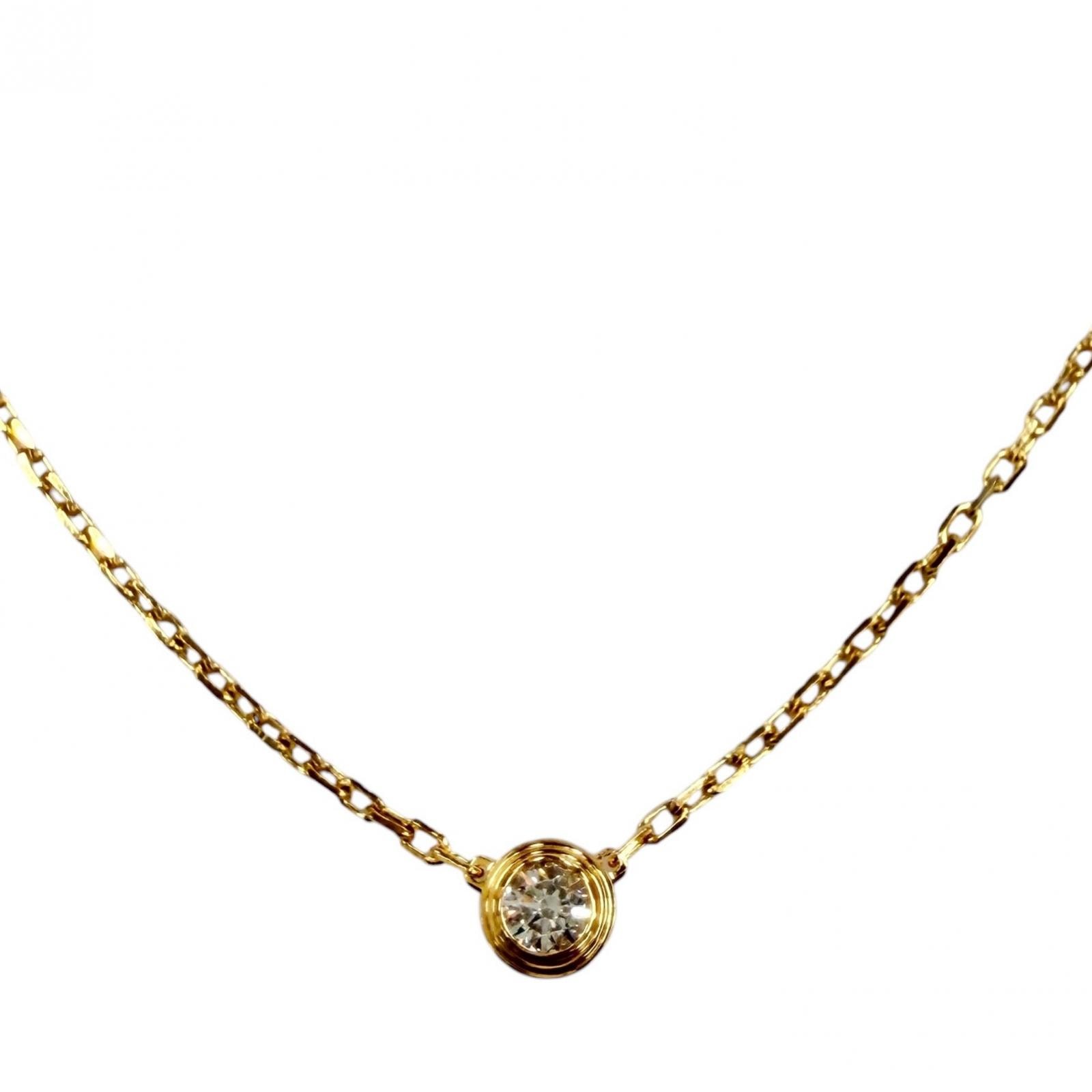美品 カルティエ ネックレス ダムール SM スモール SJN242