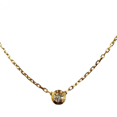 美品 カルティエ ネックレス ダムール SM スモール SJN242