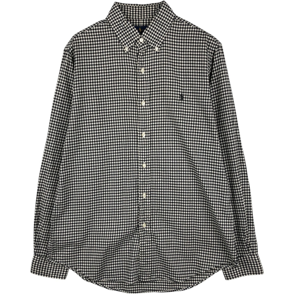 古着 ラルフローレン Ralph Lauren CLASSIC FIT ギンガムチェック 長袖 ボタンダウンチェックシャツ メンズM相当/eaa634831