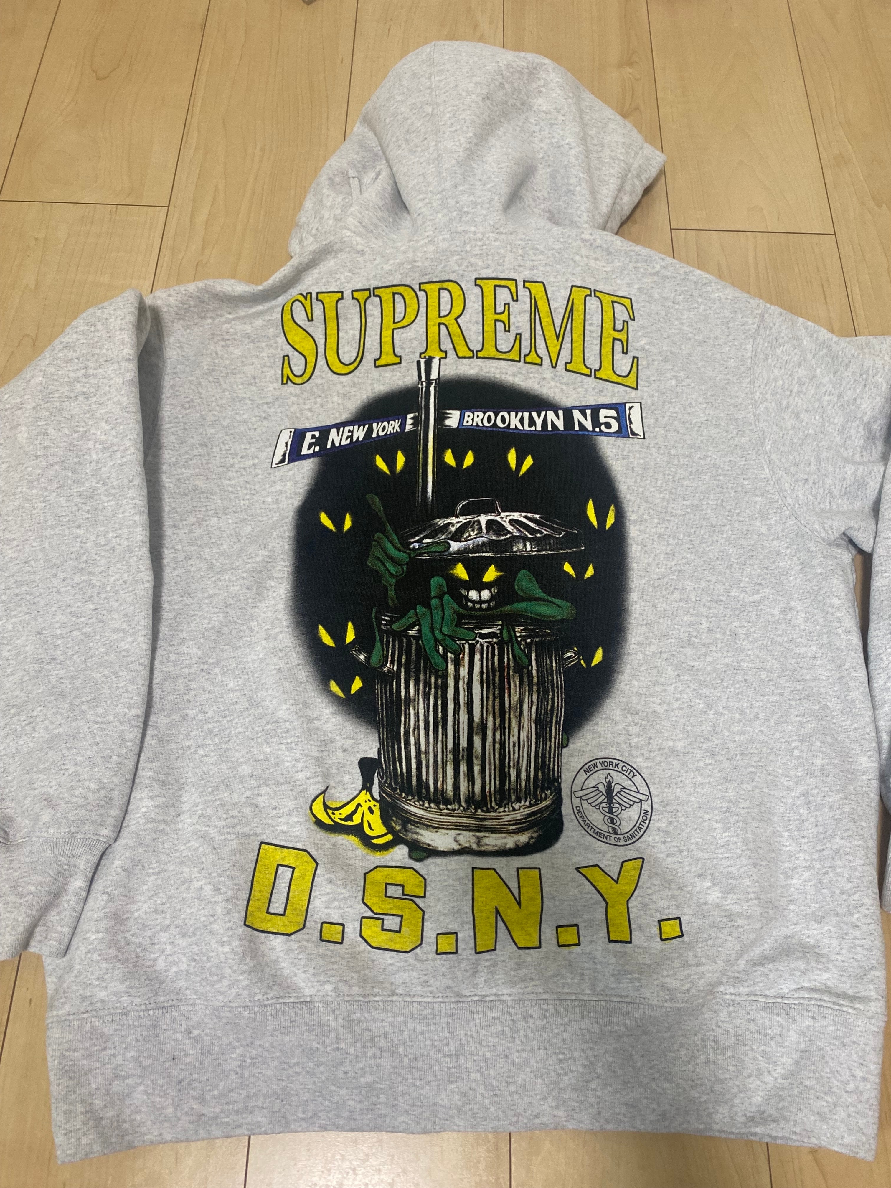 Supreme Devil S Logo Zip Up Hooded Sweatshirt 