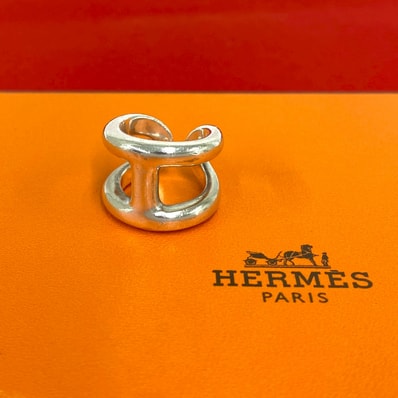 HERMES エルメス オスモズ シルバー925 リング・指輪 8号 シルバー
23917