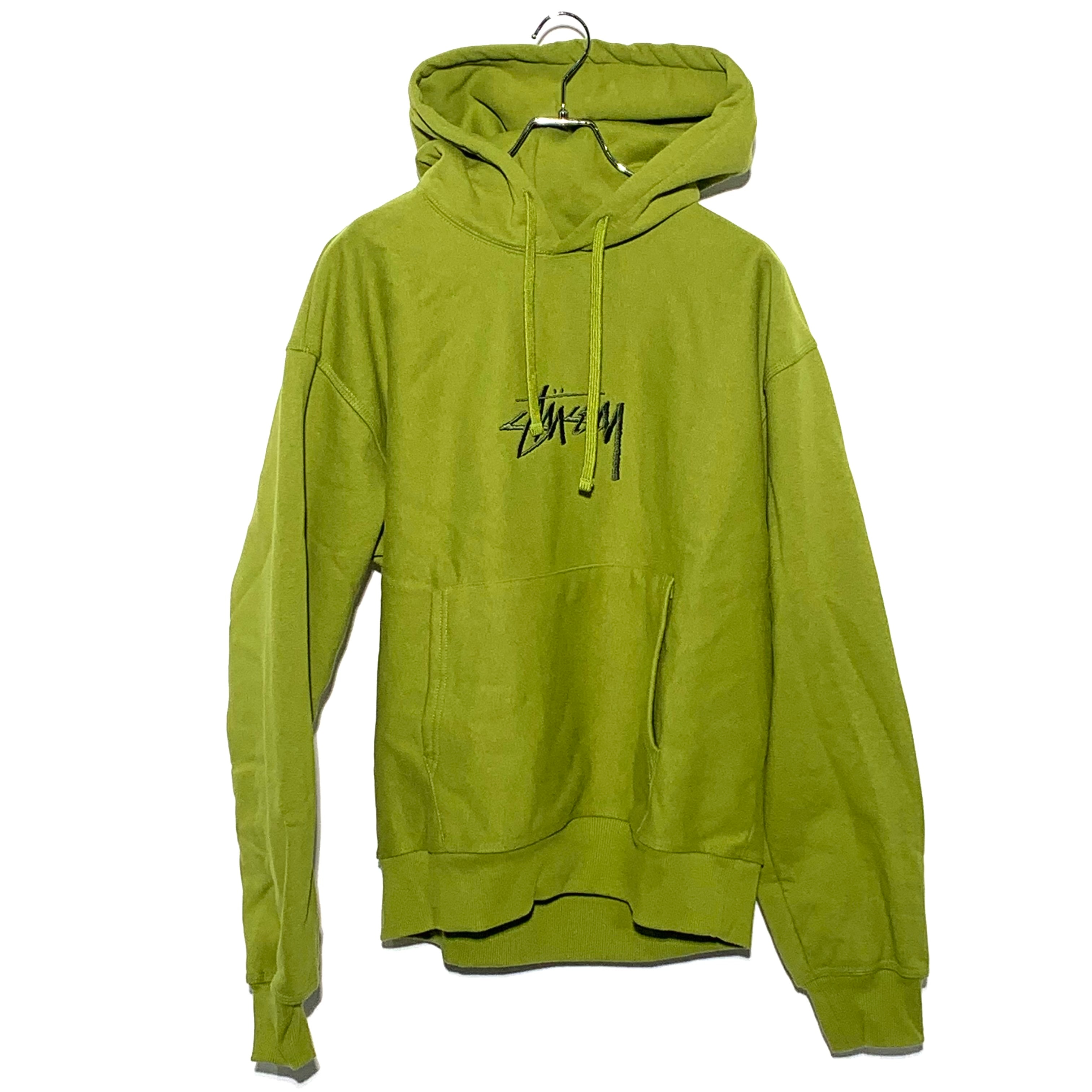 Stussy Stock Logo Applique Hoodie "Moss/Black"
