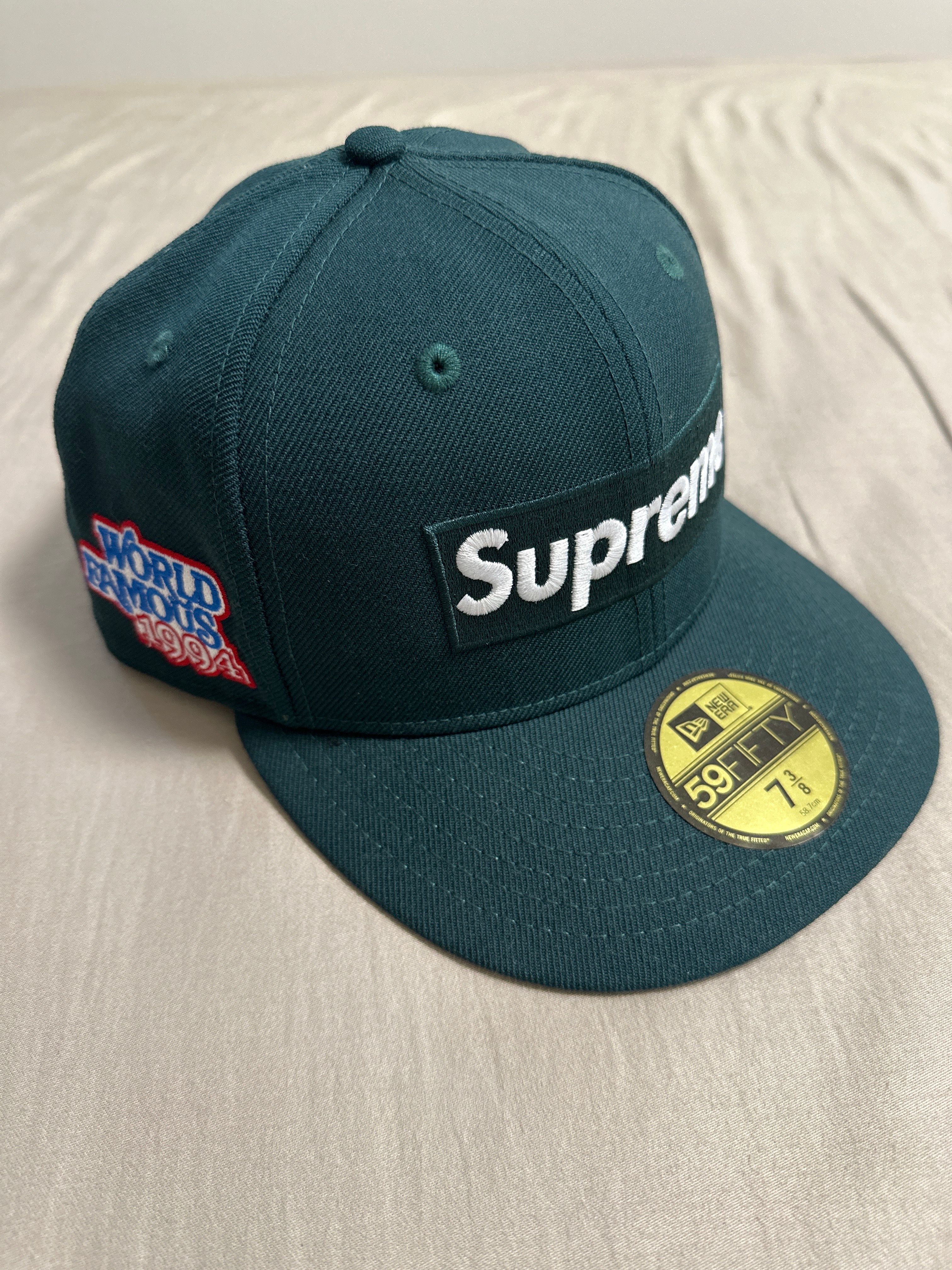 Supreme World Famous Box Logo New Era® "Dark Green"