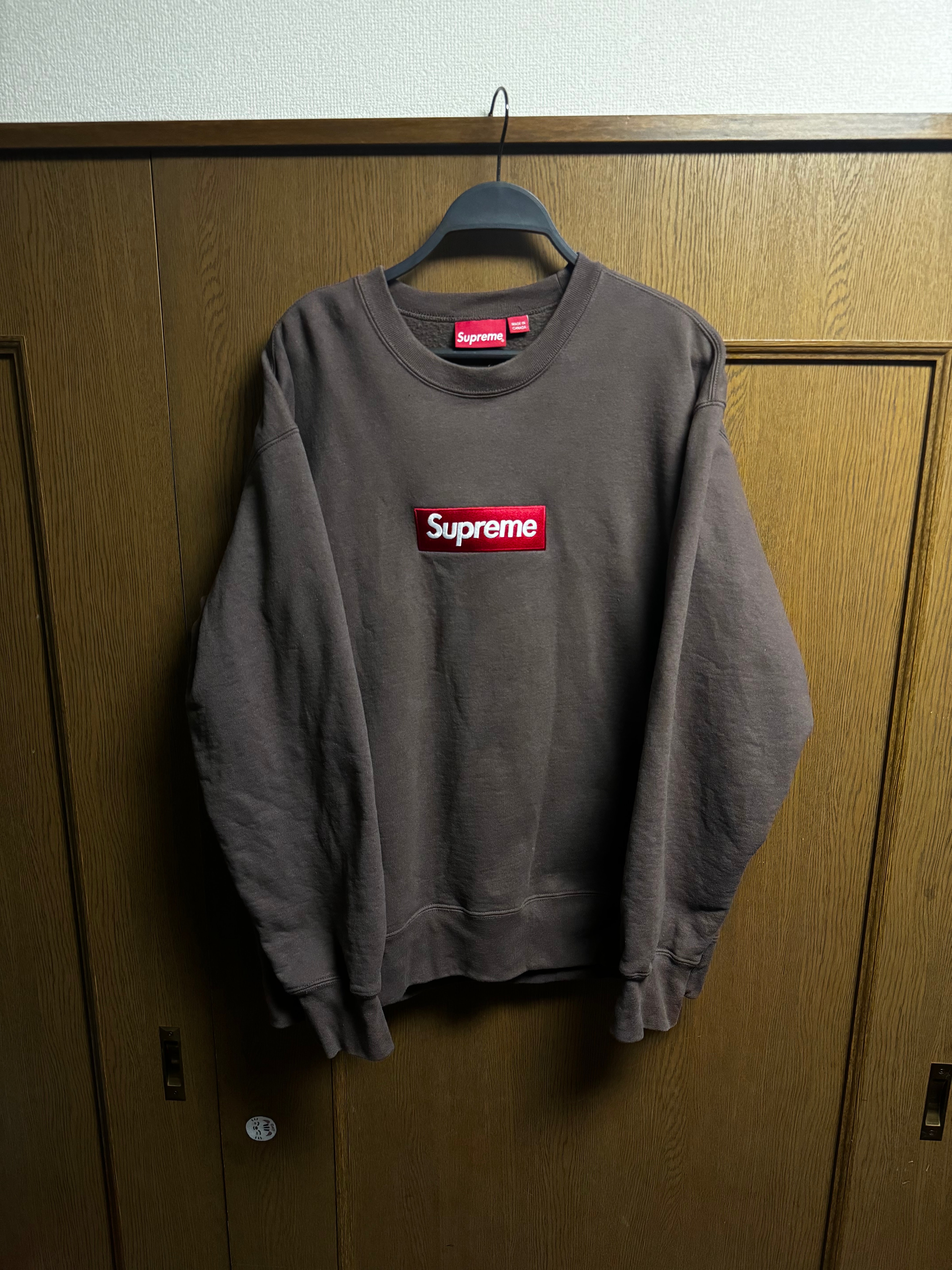 Supreme Box Logo Crewneck "Brown" (22FW)