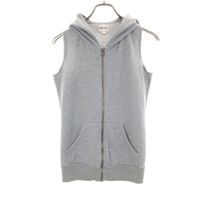 DIESEL ディーゼル ノースリーブ ジップパーカー XS グレー ベスト