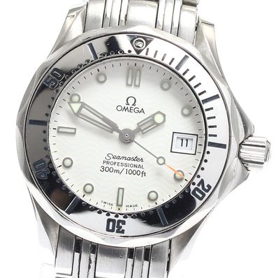 オメガ シーマスター300 デイト 2582.20 レディース 【中古】