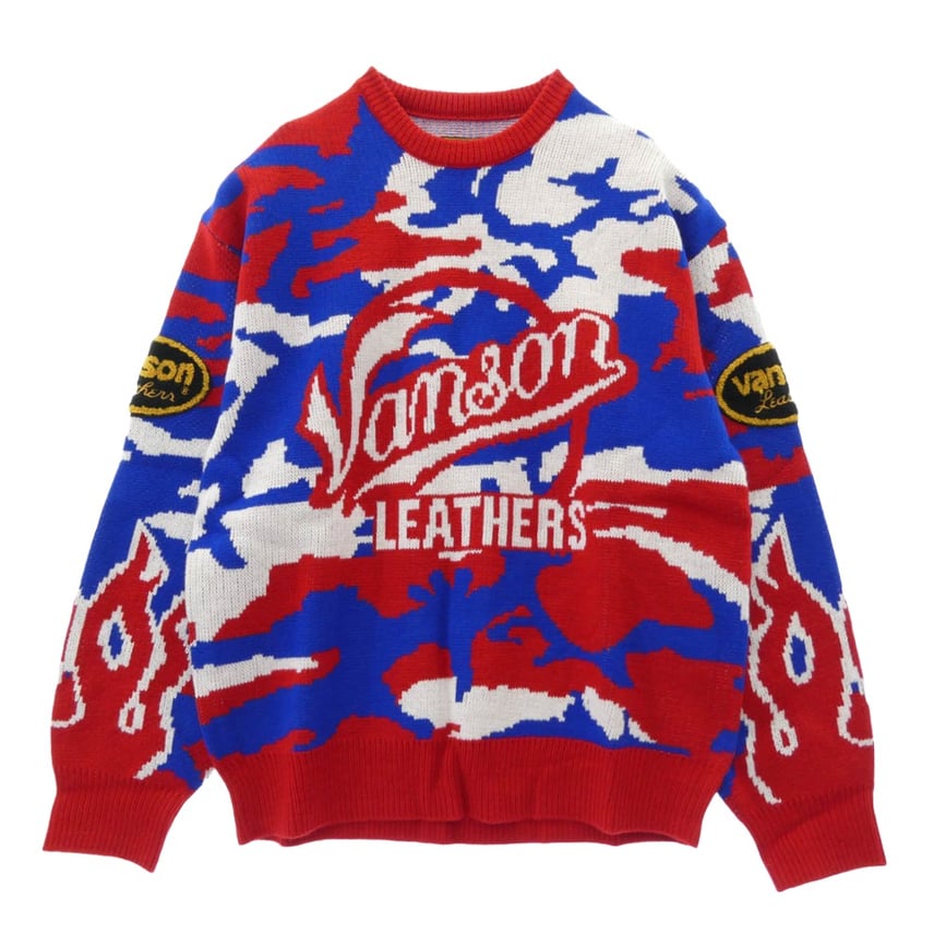 A (未使用に近い)】Supreme シュプリーム ニット 22SS x Vanson A (未使用に近い)】Supreme シュプリーム ニット 22SS x Vanson