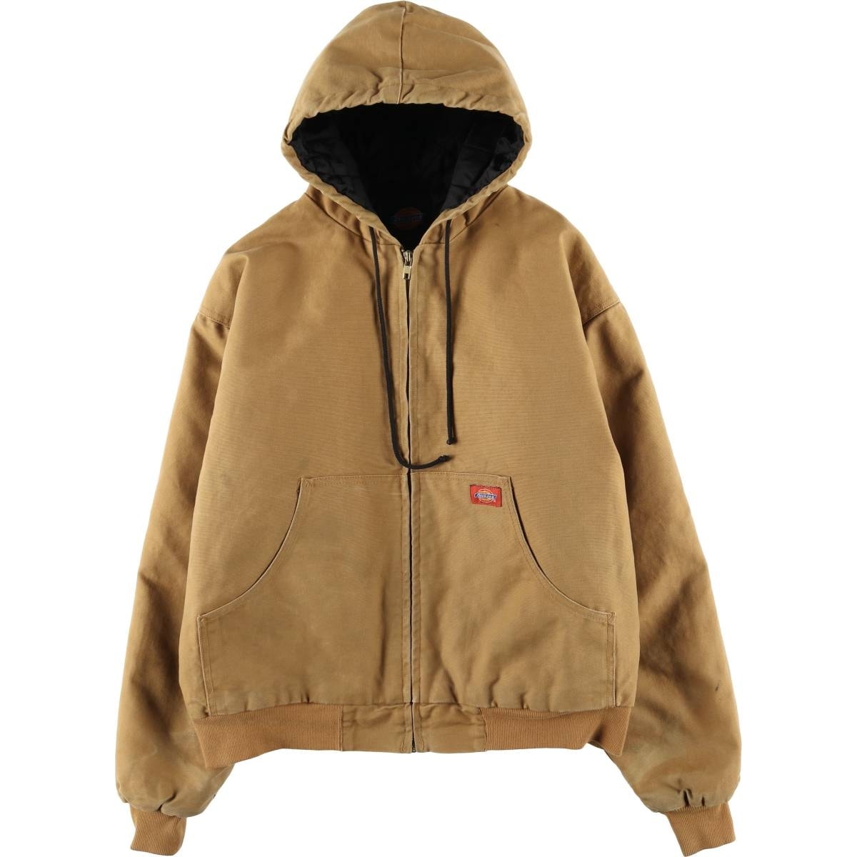古着 00年代 ディッキーズ Dickies アクティブジャケットタイプ 中綿入り ダックフルジップパーカー メンズL相当/eaa608132