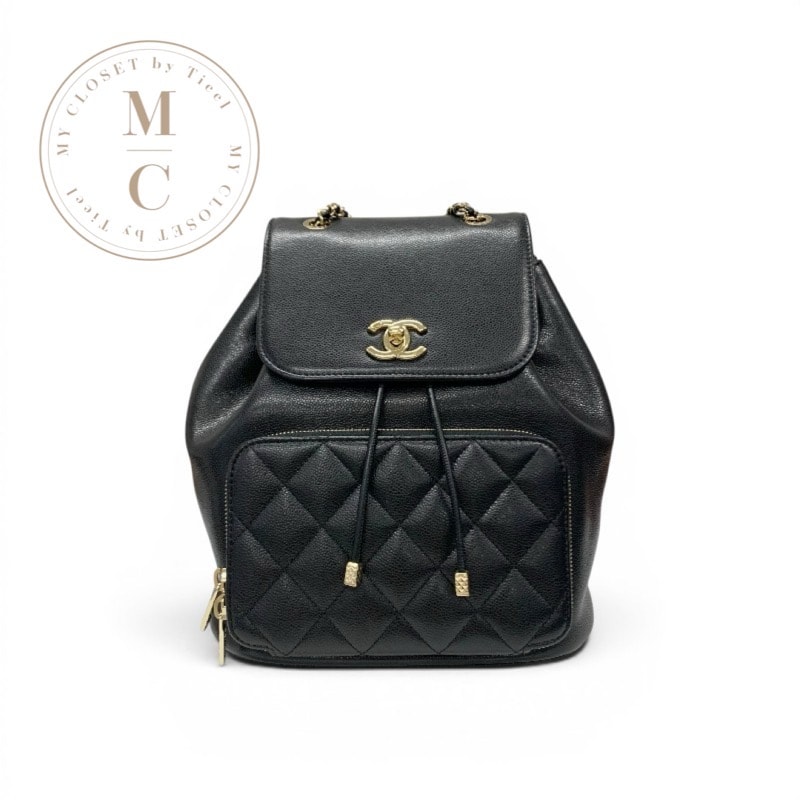 シャネル CHANEL バッグ バックパック リュック ブラック ゴールド マトラッセ ココマーク ターンロック チェーン