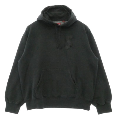 Supreme シュプリーム 23SS Overdyed S Logo Hooded Sweatshirt オーバーダイド ロゴ フーデッド スウェットシャツ プルオーバー パーカー フーディー ブラック系【新古品】【未使用】【中古】