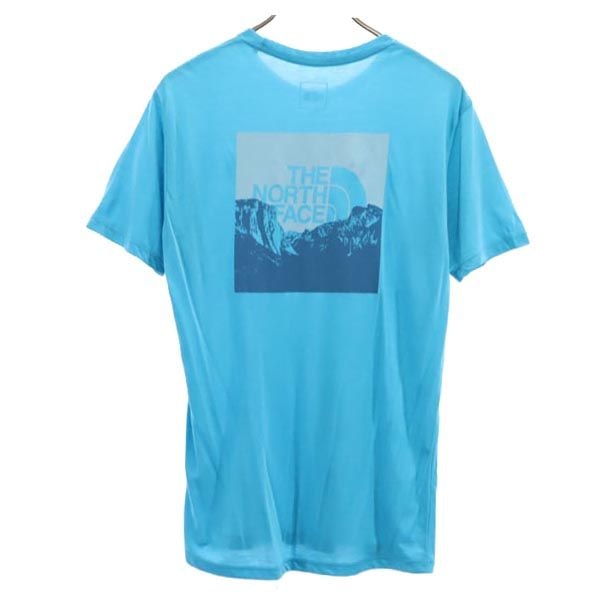 THE NORTH FACE ノースフェイス NT32183 バックプリント 半袖 Tシャツ M ブルー系 アウトドア