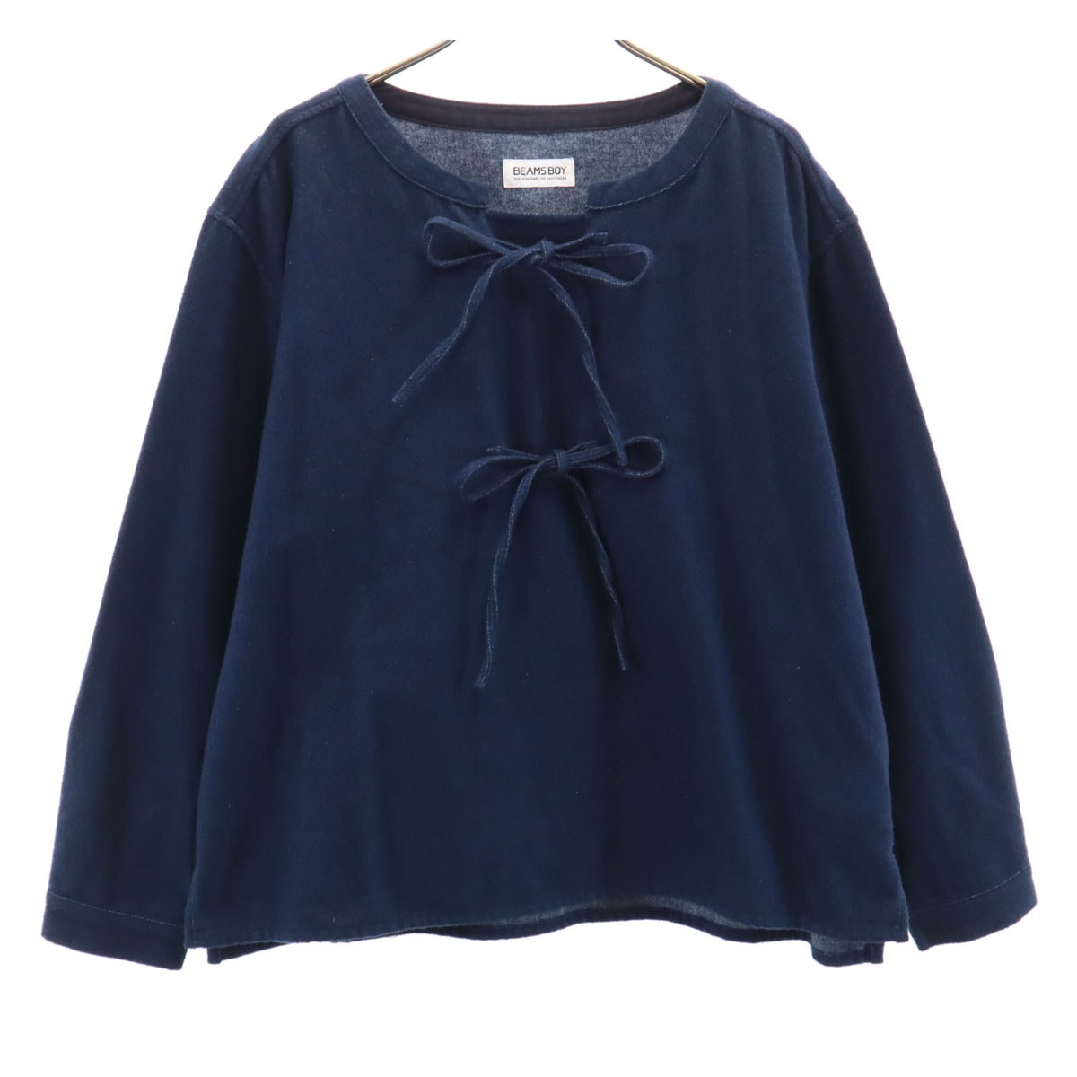 BEAMS BOY ビームスボーイ 長袖 デニムシャツ ネイビー