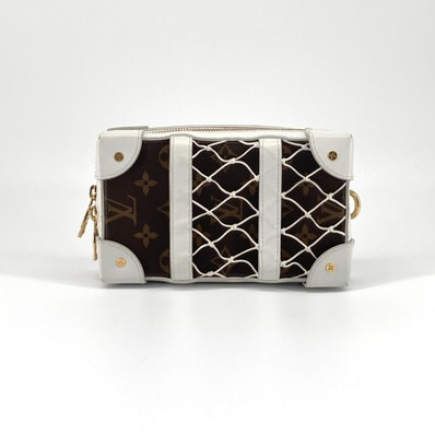 LOUIS VUITTON(ルイ・ヴィトン) ×NBA ソフトトランク フォーンボックス レザータグ M80102 ショルダーバッグ ホワイト×ブラウン