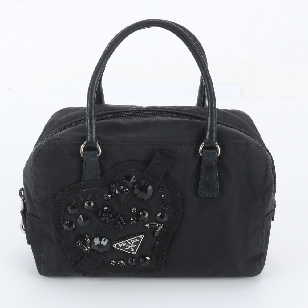 ■美品 プラダ テスート ナイロントライアングルロゴ 白タグ付