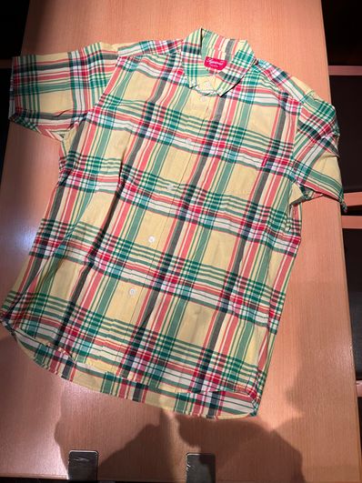 激安❗️supreme チェック シャツ 半袖