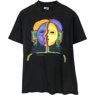 古着 90年代 ヘインズ Hanes ANN ALTMAN アンアルトマン アートTシャツ USA製 メンズL相当 ヴィンテージ/eaa654379