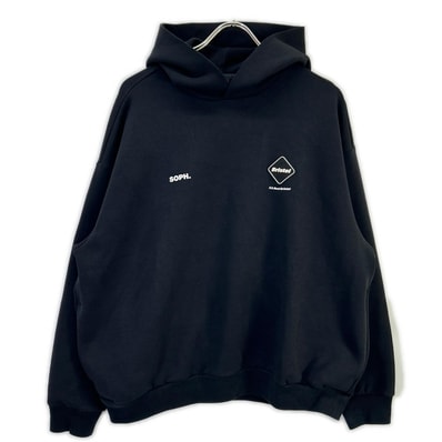 エフシーリアルブリストル FCRB-240039 ブラック TECH SWEAT TEAM BAGGY HOODIE M