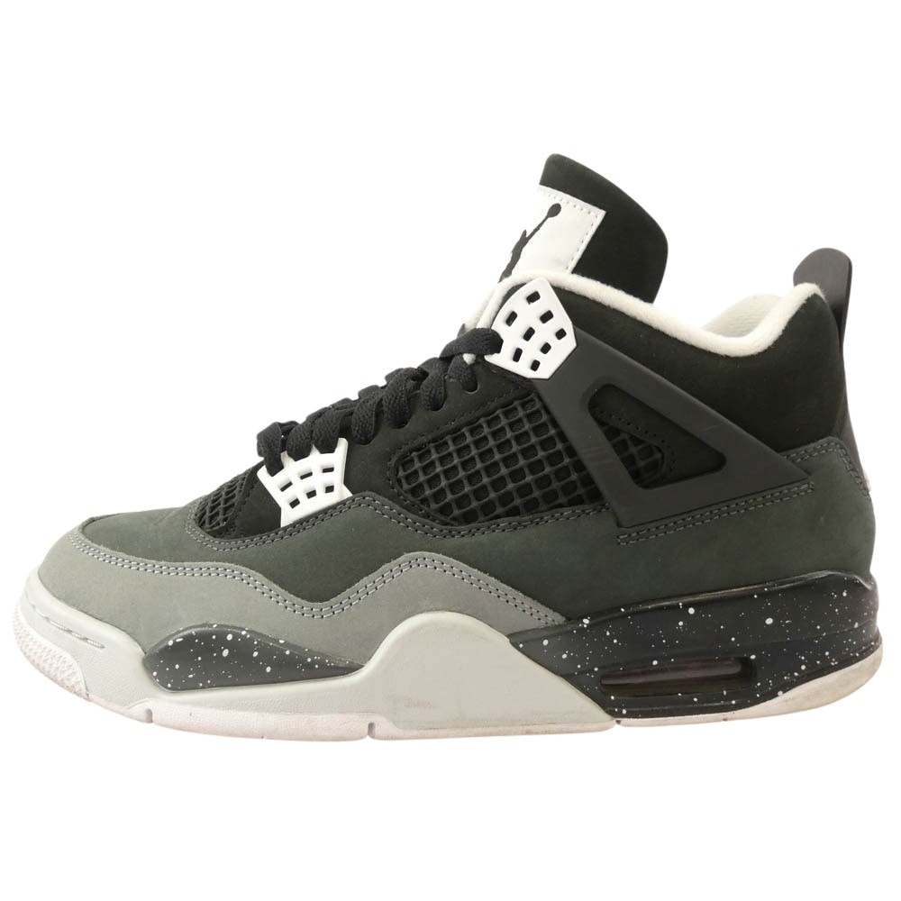 NIKE AIR JORDAN ナイキ ジョーダン スニーカー FQ8138-002 Air Jordan 4 Retro Fear AJ4 エアジョーダン レトロ スニーカー ブラック系 グレー系 26.5cm【中古】