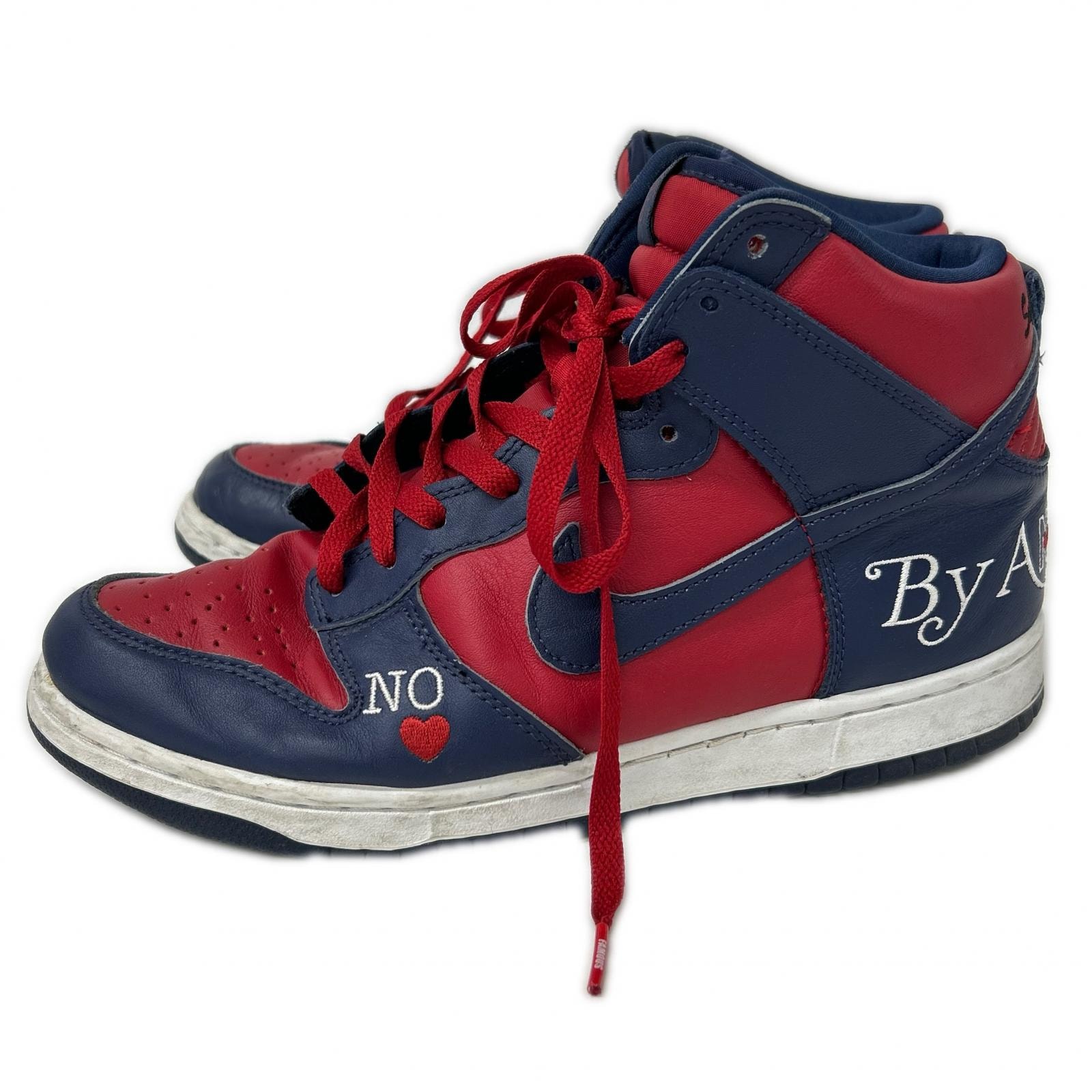 ナイキ xSUPREME シュプリーム DN3741-600 SB DUNK HIGH OG QS ハイカットスニーカー 27