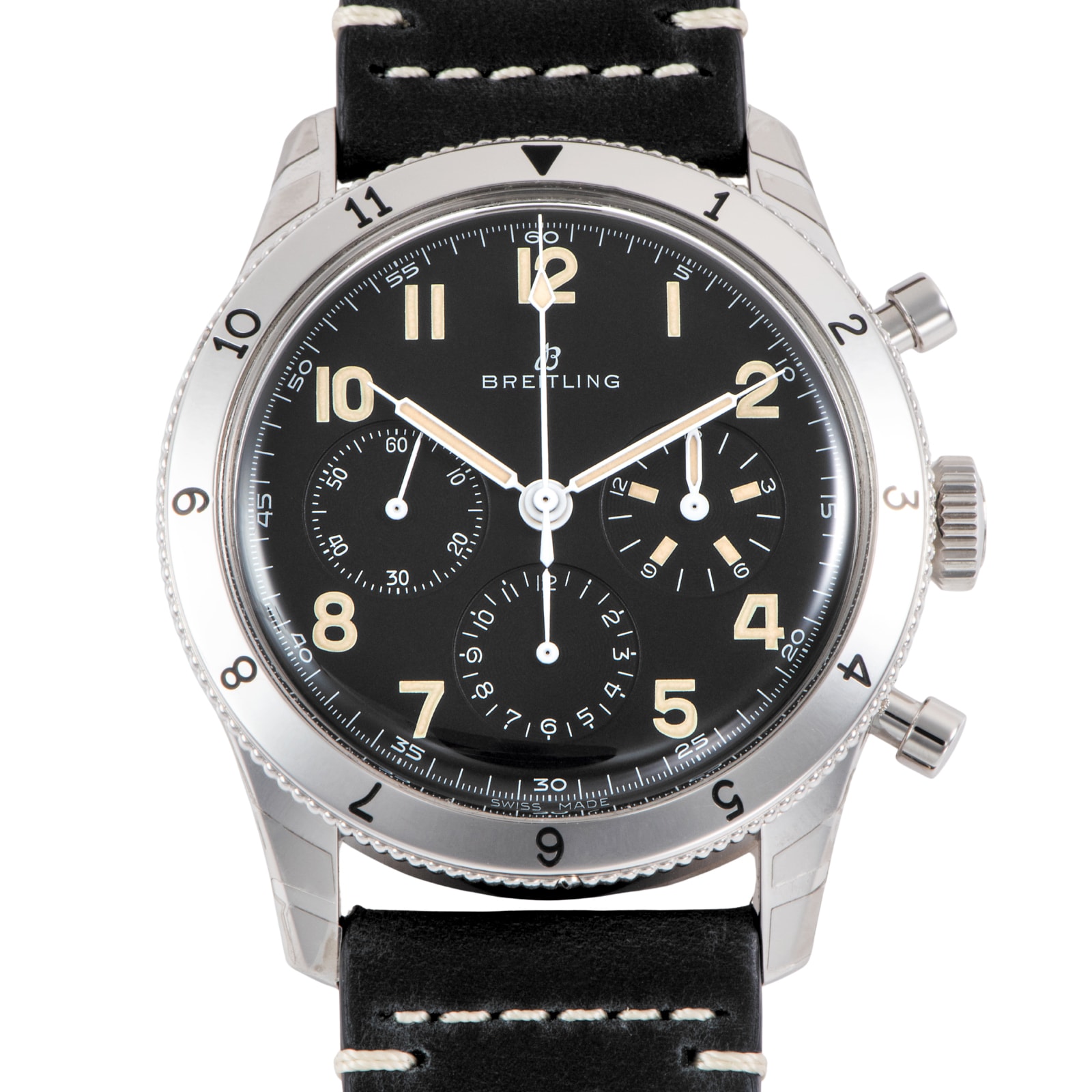 【新品】BREITLING ブライトリング AVI REF. 765 1953 リ・エディション 世界1953本限定 AB0920131B1X1(AB0920) ステンレススチール【中古】