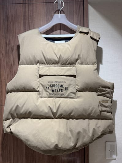 Supreme x WTAPS Tactical Down Vest "Tan/Coyote Brown"