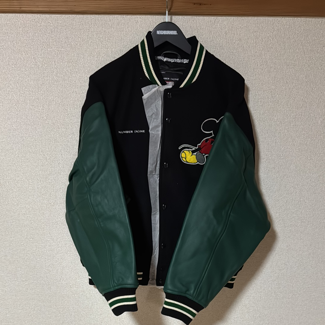 Supreme x Number (N)ine x Mickey Mouse Varsity Jacket "Black"