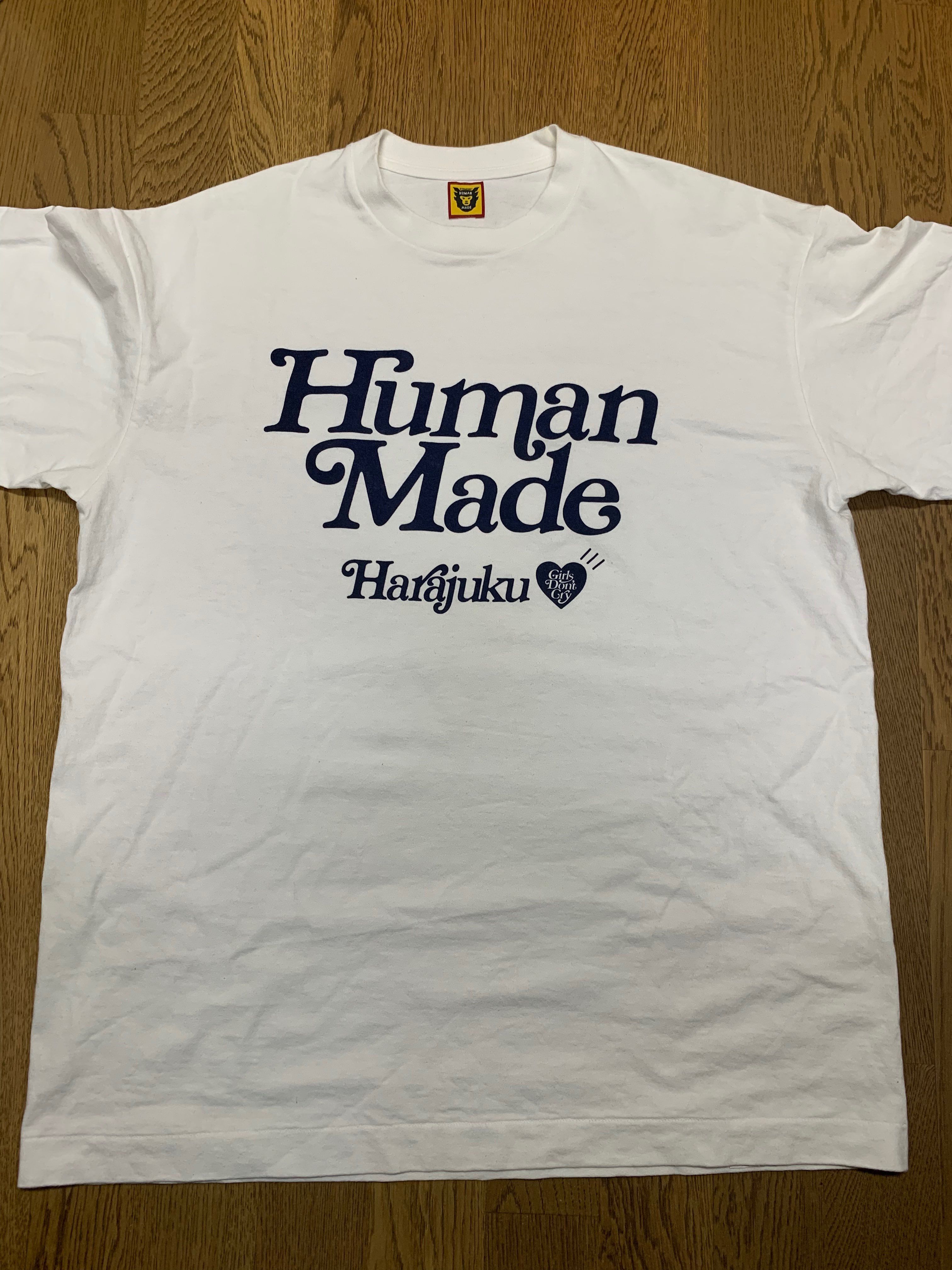 HUMAN MADE Girls Don't Cry Harajuku T-Shirt #1 "White" / VERDY