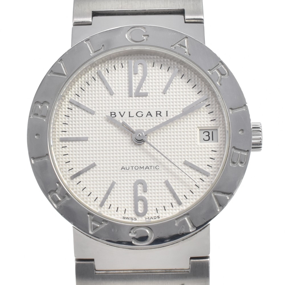 ブルガリ BVLGARI BB33SS AUTO ブルガリブルガリ デイト シルバー 自動巻き メンズ 良品 腕時計 E#146734
