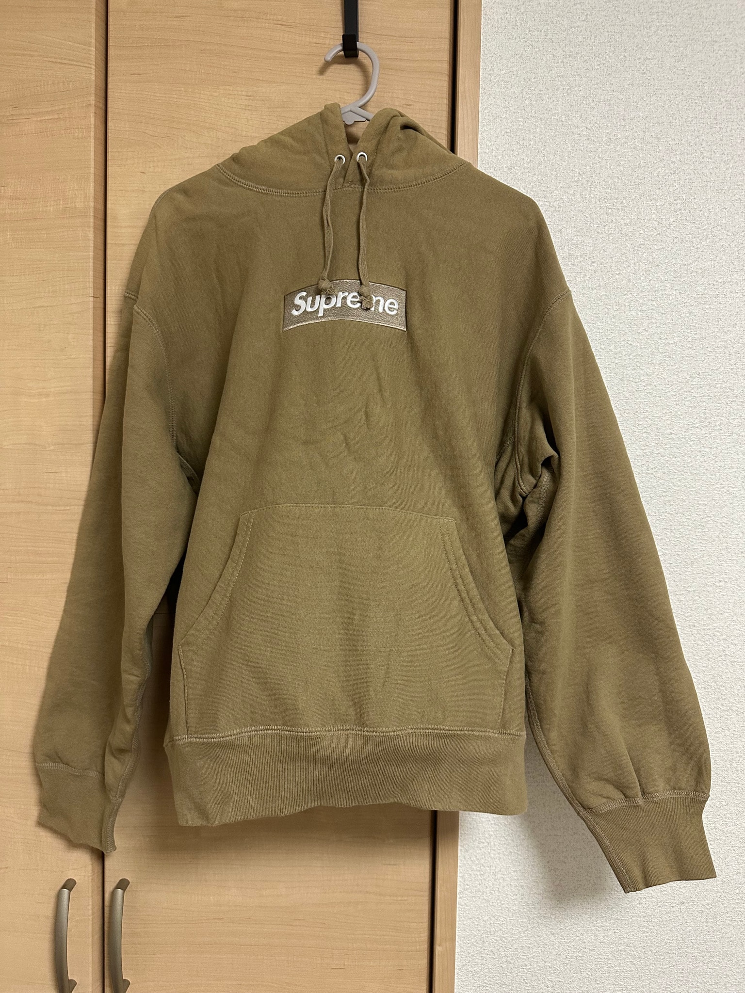 Supreme Box Logo Hooded Sweatshirt "Dark Sand" (23FW)