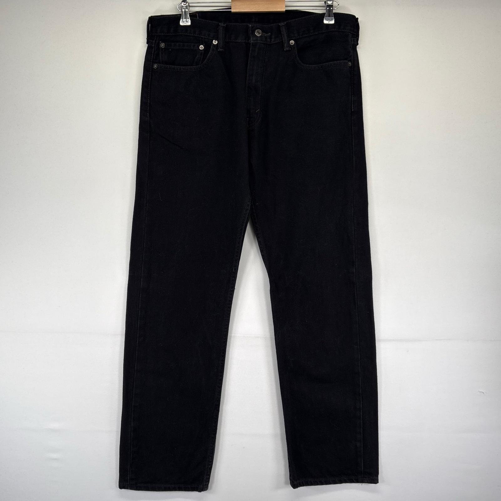 古着 リーバイス Levi's デニム パンツ 505 ストレート ブラックデニム テーパード 5ポケット ジップフライ W36×L32  ブラック系 メンズ