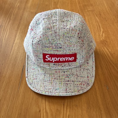 Supreme Denim Boucle Camp Cap "Stone"