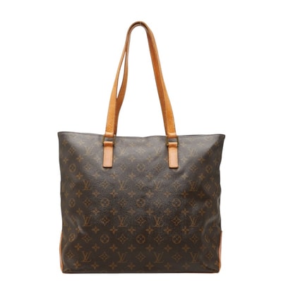 ルイ ヴィトン モノグラム カバメゾ トートバッグ ショルダーバッグ M51151 ブラウン PVC レザー レディース LOUIS VUITTON 中古