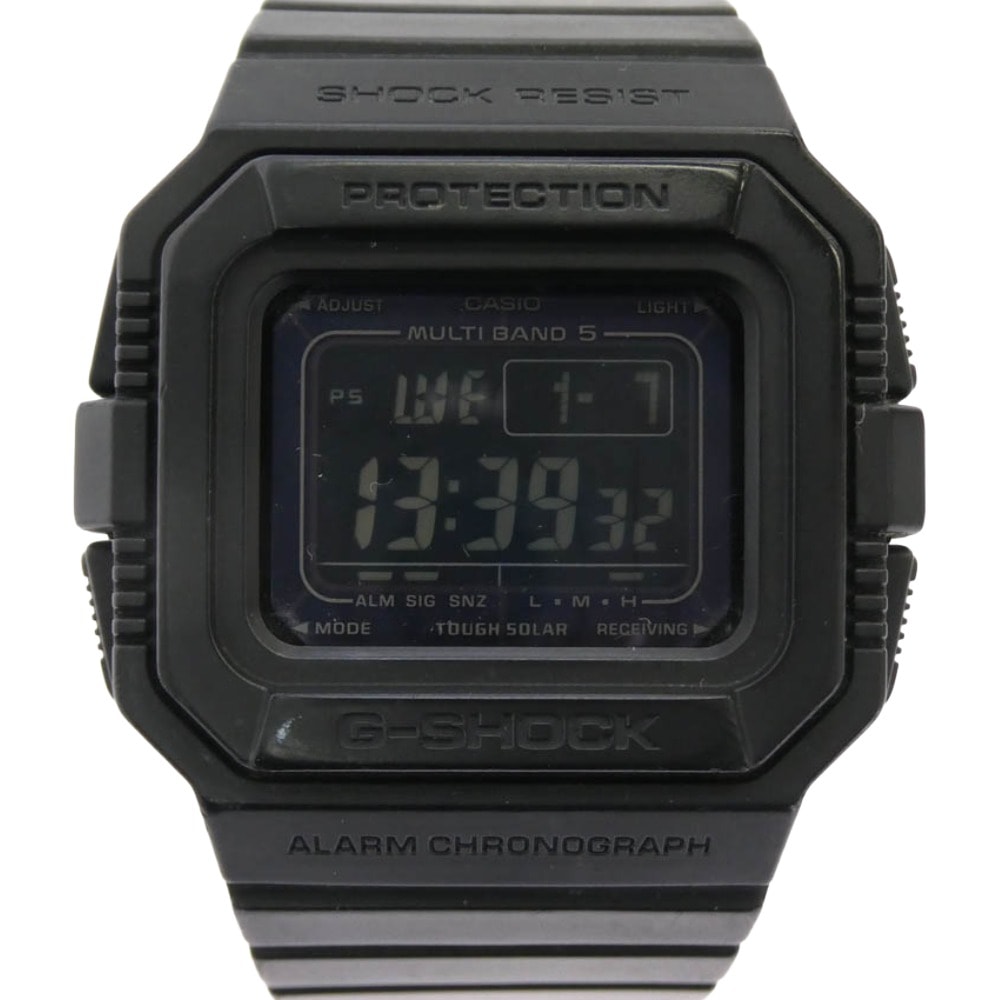 CASIO G-SHOCK カシオ ジーショック 時計 GW-5500-1AJF マルチバンド5 タフソーラー 腕時計 ブラック系【中古】